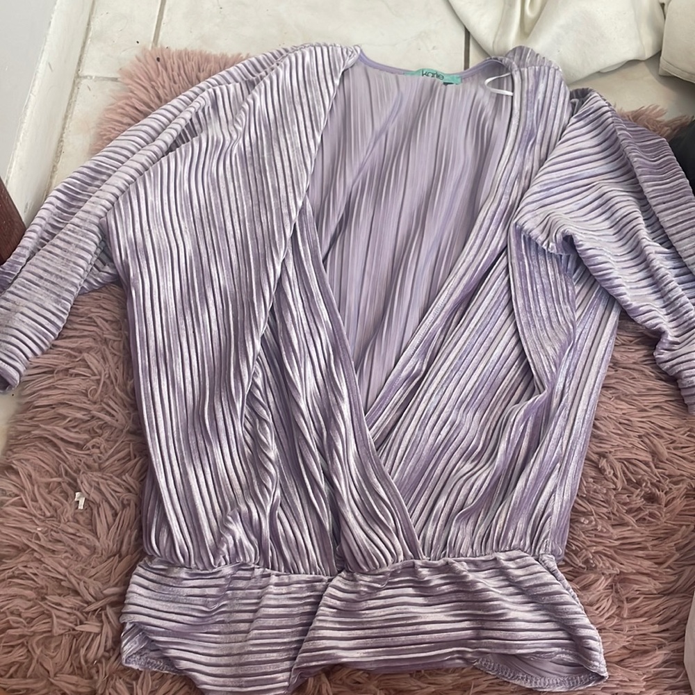 Purple cutout top